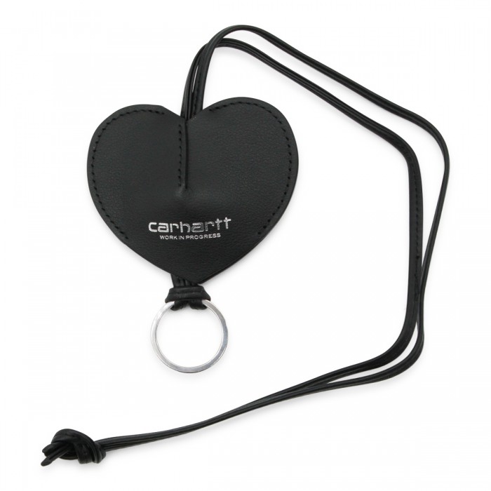 BLACK LEATHER KEY RING