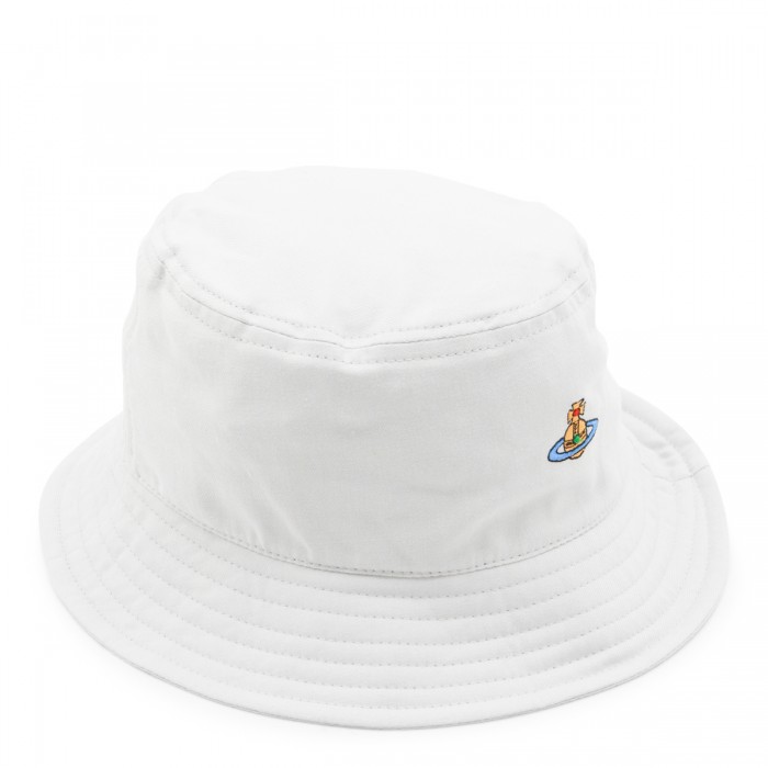 WHITE COTTON PADDED HAT 2