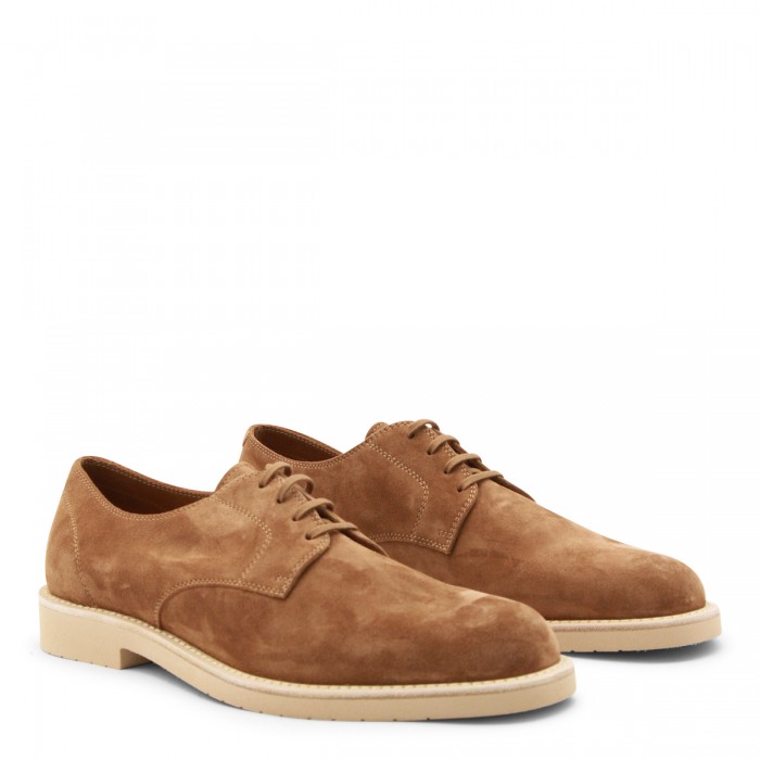 BROWN LEATHER LACE UP SHOES 2