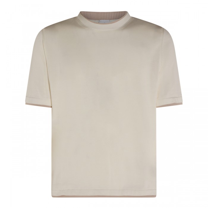BEIGE COTTON T-SHIRT