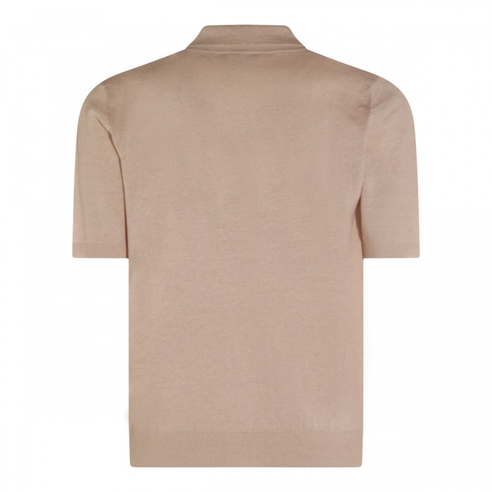 SAND LINEN AND COTTON POLO... 2