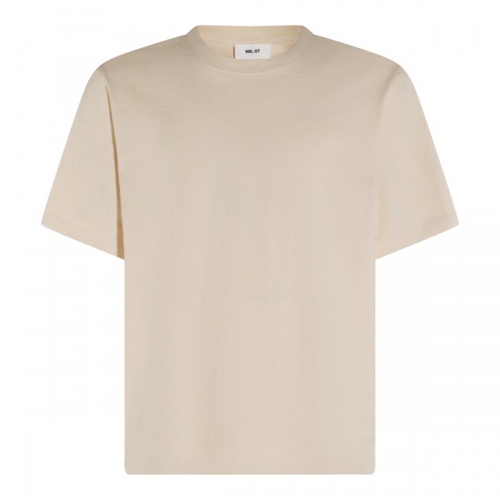 BEIGE COTTON T-SHIRT