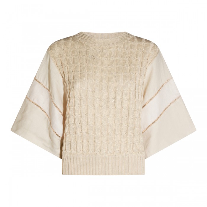 BEIGE LINEN KNITWEAR