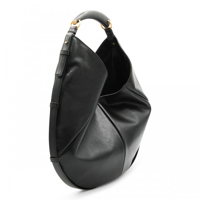 BLACK LEATHER MOMBASA LARGE... 2