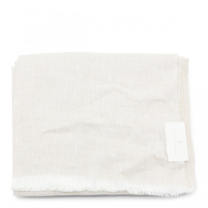 WHITE LINEN SCARVES