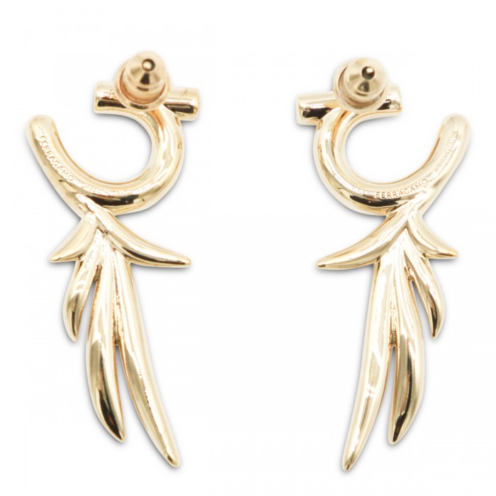 GOLD BRASS EARRINGS 2