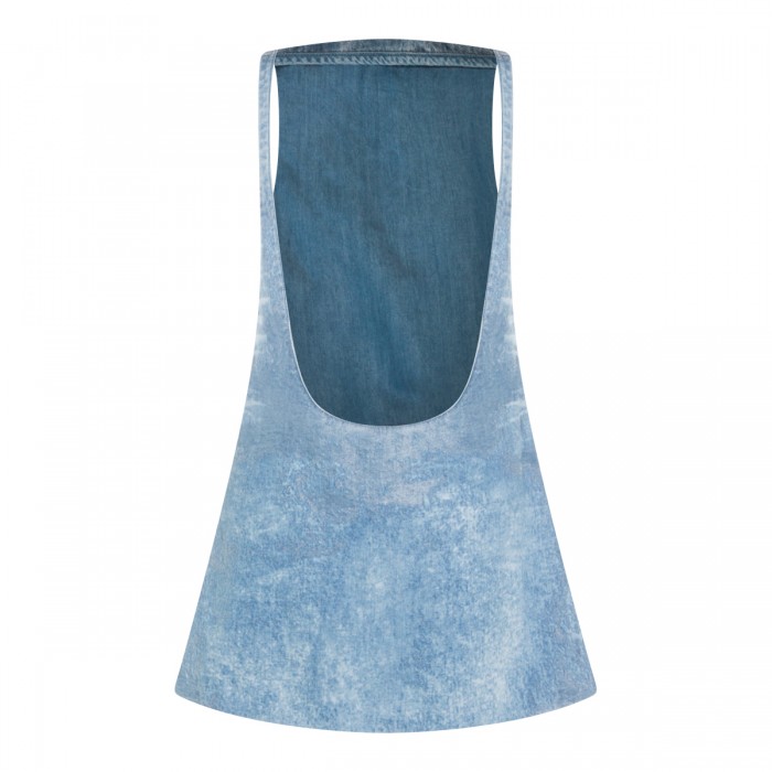 BLUE COTTON DENIM DRESS 2
