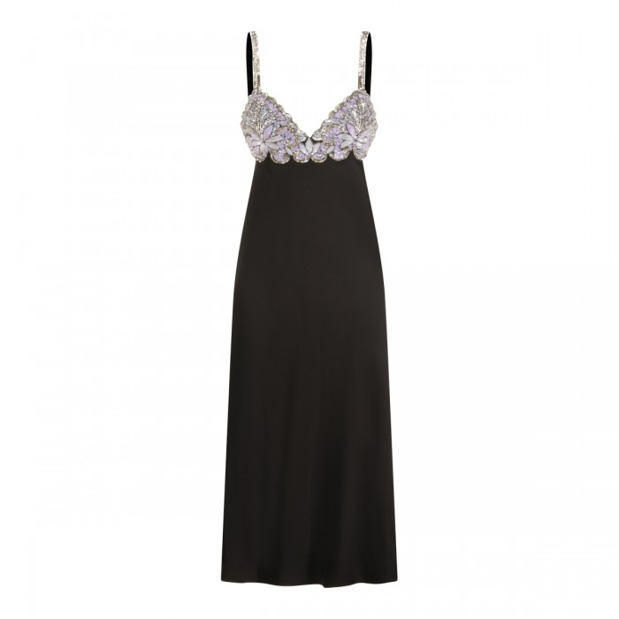 BLACK AND SILVER LONG DRESS