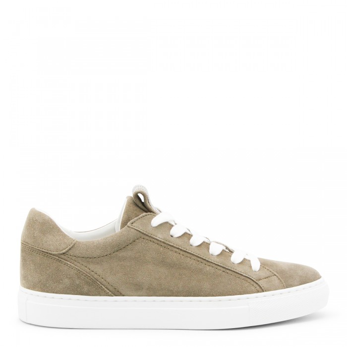 BEIGE LEATHER SNEAKERS
