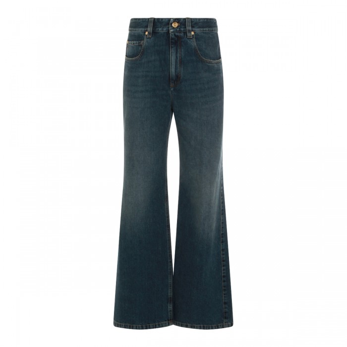 DARK BLUE COTTON DENIM JEANS