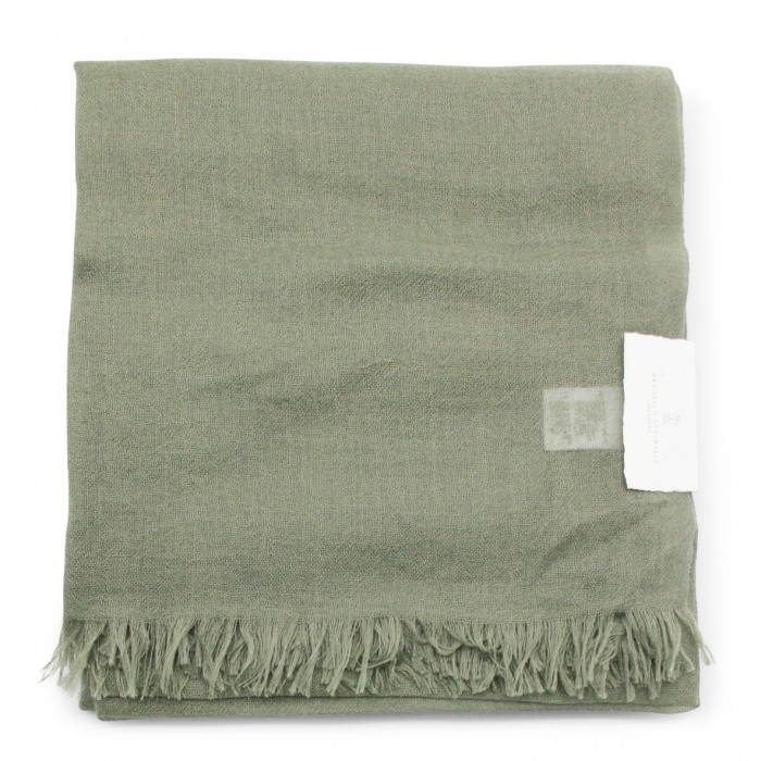 GREEN LINEN SCARVES