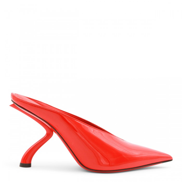RED LEATHER PUMPS
