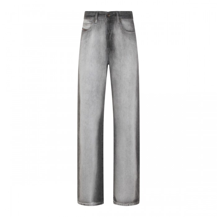 GREY COTTON DENIM JEANS