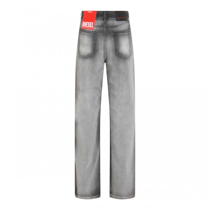 GREY COTTON DENIM JEANS 2