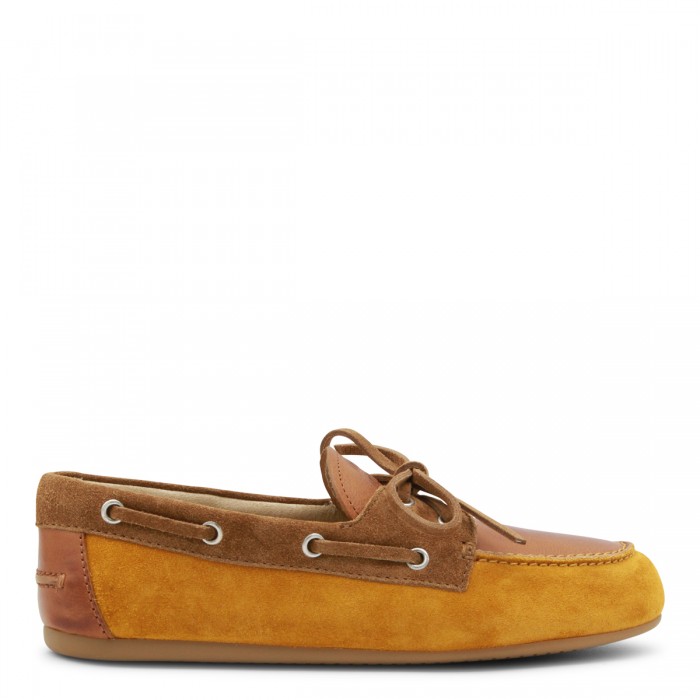 CAMEL LEATHER LOAFERS