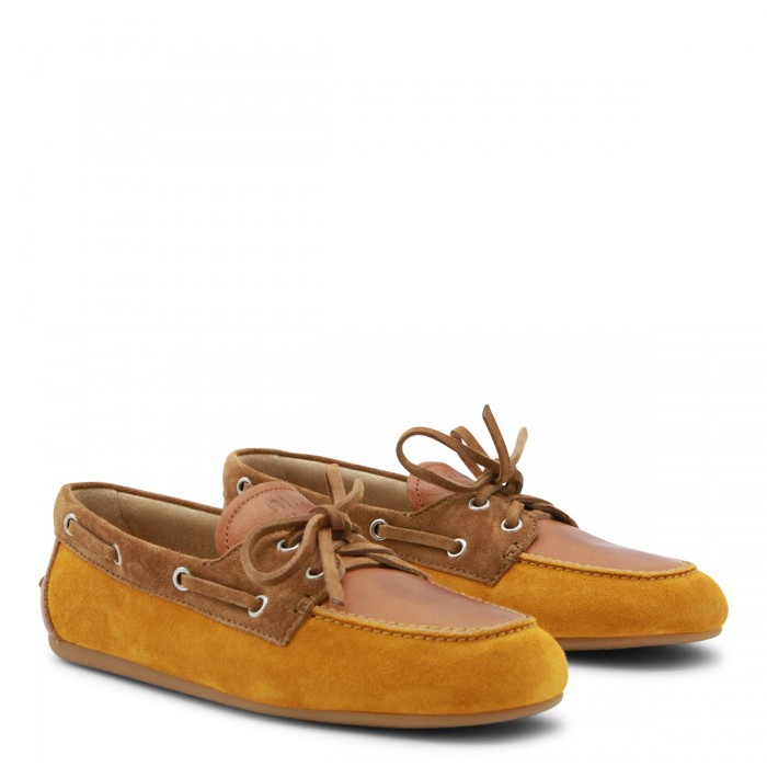 CAMEL LEATHER LOAFERS 2
