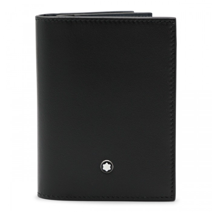 BLACK LEATHER CARD HOLDER
