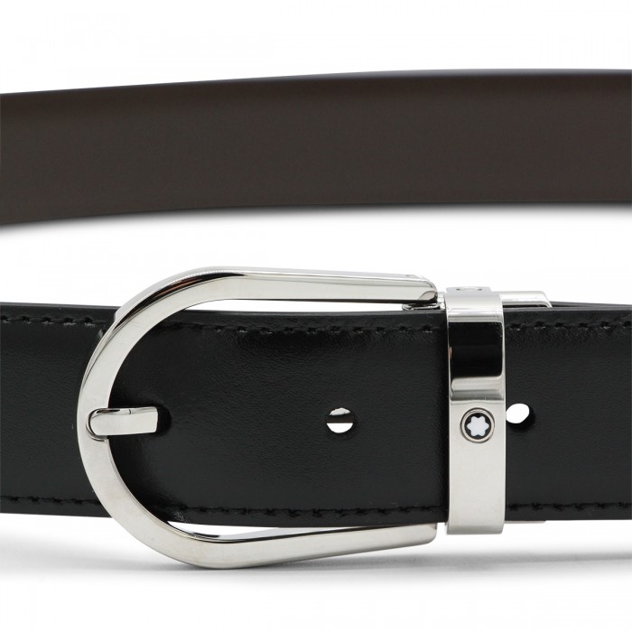 BLACK LEATHER BELT 2