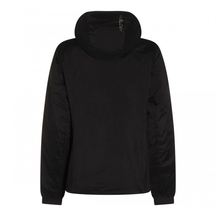 BLACK NYLON ATOM CASUAL JACKET 2