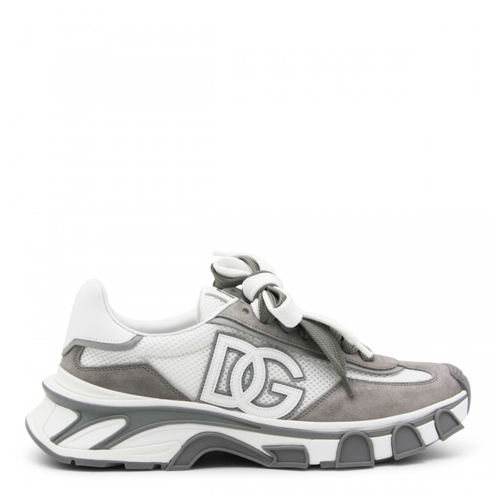 WHITE AND GREY SNEAKERS