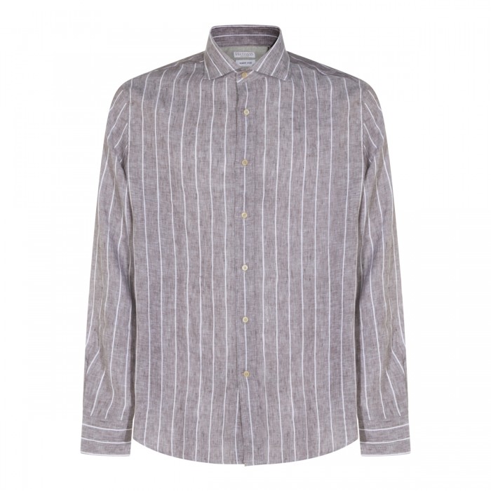 BROWN LINEN SHIRTS