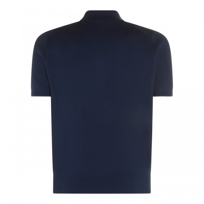 BLUE COTTON POLO SHIRT 2