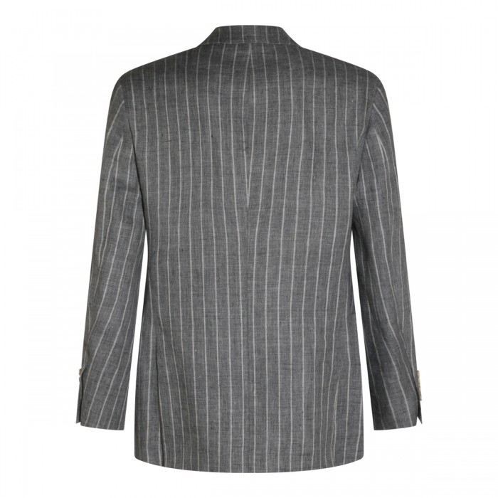GREY LINEN BLAZER 2