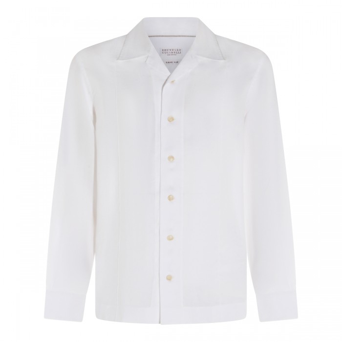 WHITE LINEN SHIRT