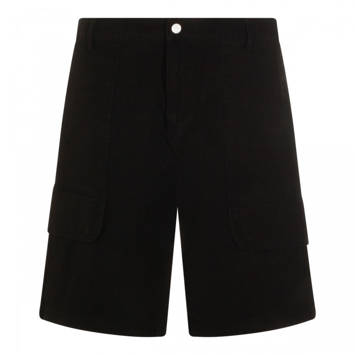 BLACK COTTON SHORTS