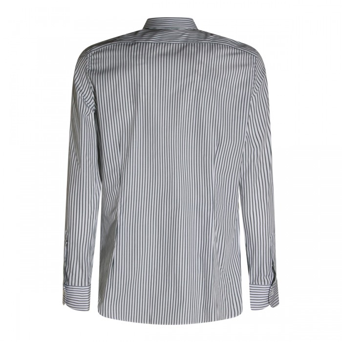 WHITE AND GREEN COTTON SHIRT 2