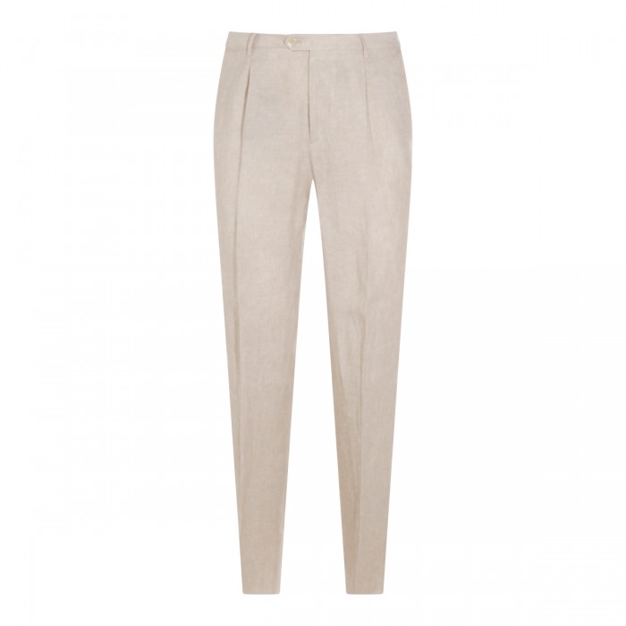 BEIGE LINEN PANTS