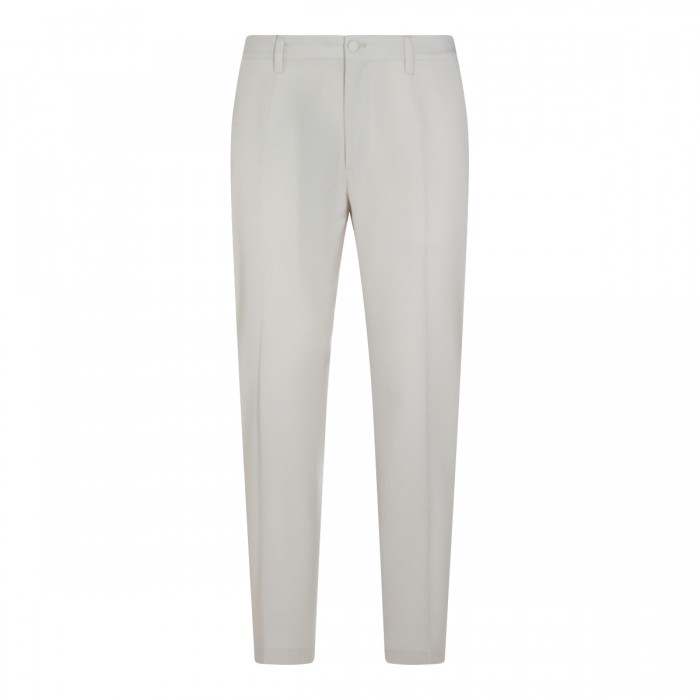 WHITE SILK PANT