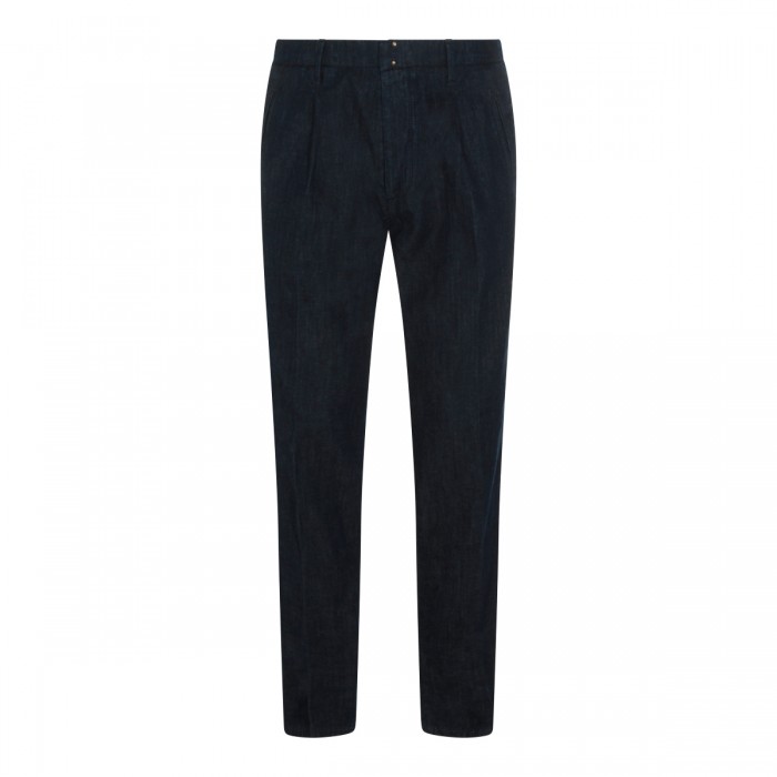 DARK BLUE COTTON JEANS