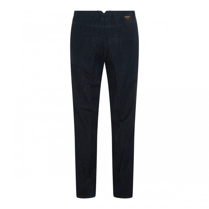 DARK BLUE COTTON JEANS 2
