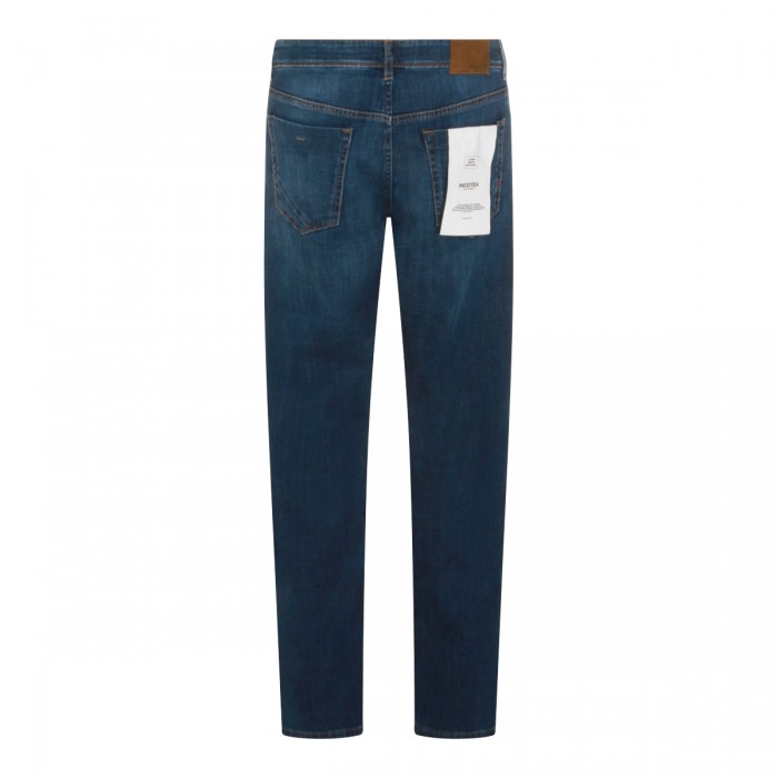 BLUE COTTON DENIM JEANS 2