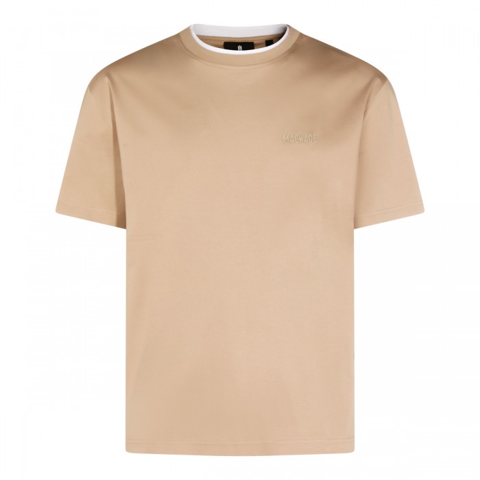 BEIGE COTTON T-SHIRT