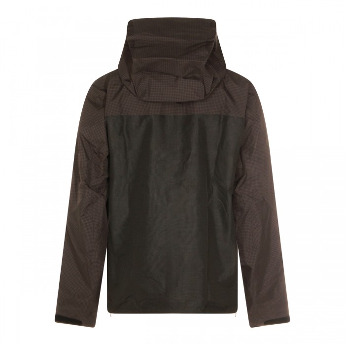 BLACK NYLON CASUAL JACKET 2