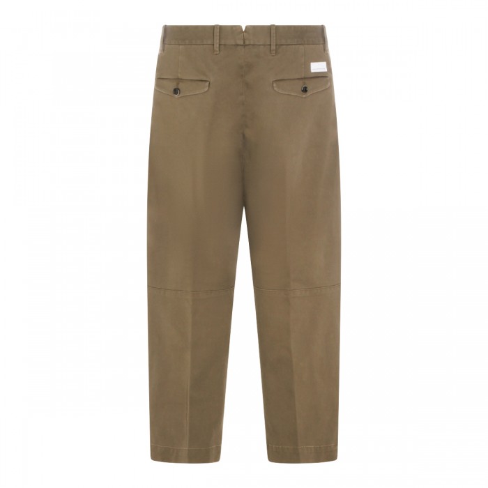 OLIVE COTTON PANTS 2