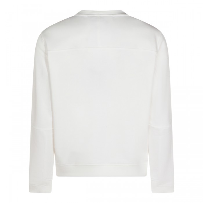 WHITE COTTON SWEATSHIRT 2