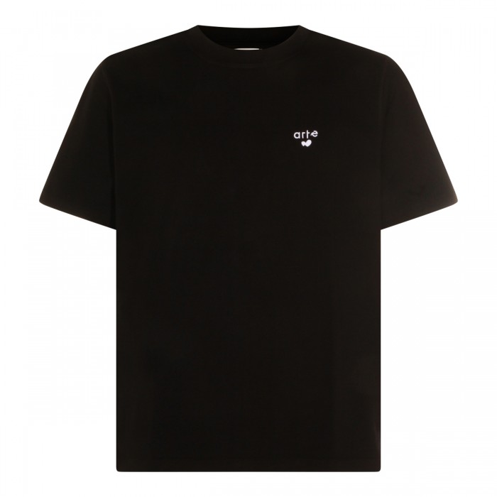 BLACK COTTON T-SHIRT