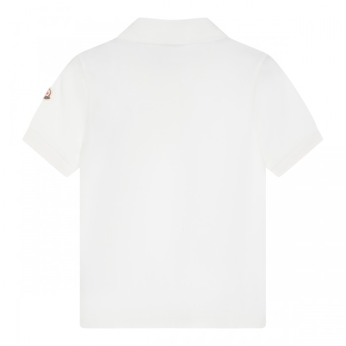 WHITE COTTON POLO SHIRT 2
