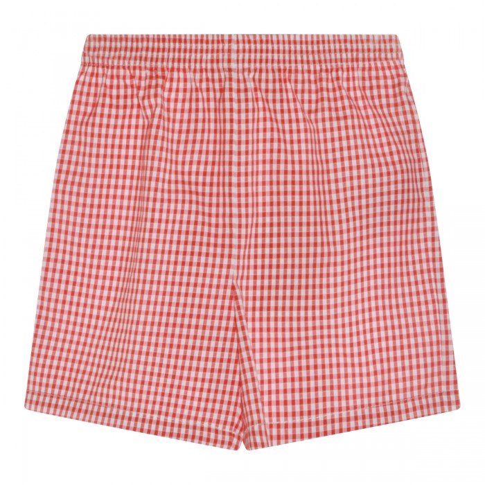 RED COTTON SHORTS