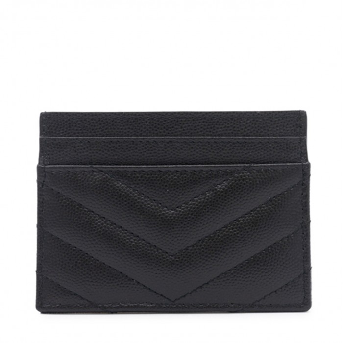 BLACK LEATHER CARD HOLDER 2
