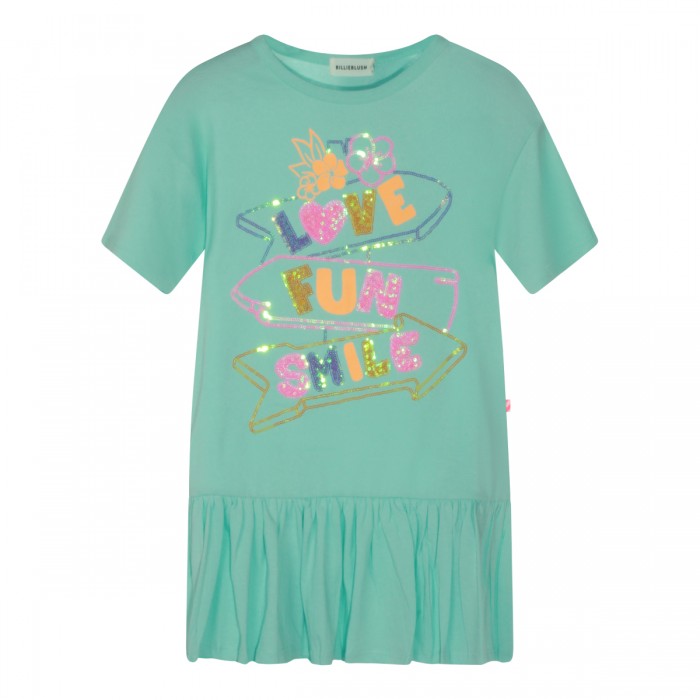 TURQUOISE COTTON DRESS