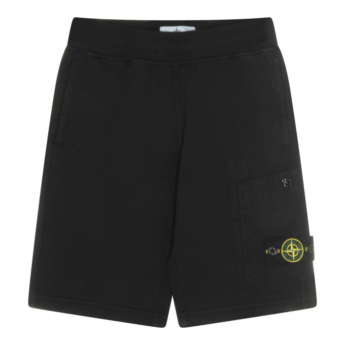 BLACK COTTON SHORTS