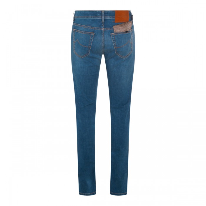BLUE COTTON BARD JEANS 2