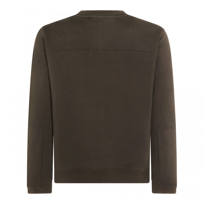 DARK GREEN COTTON SWEATSHIRT 2