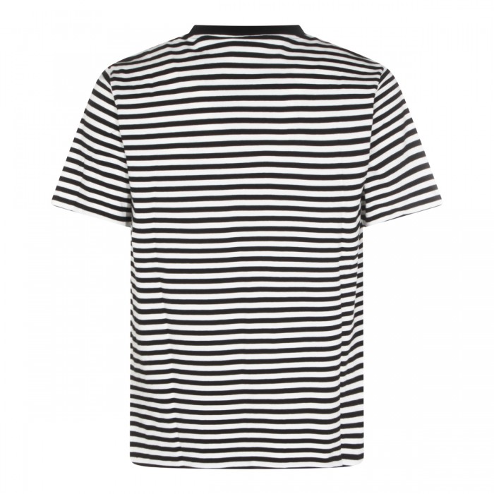 BLACK AND WHITE COTTON T-SHIRT 2