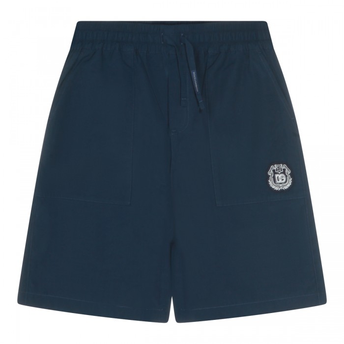 BLUE COTTON SHORTS