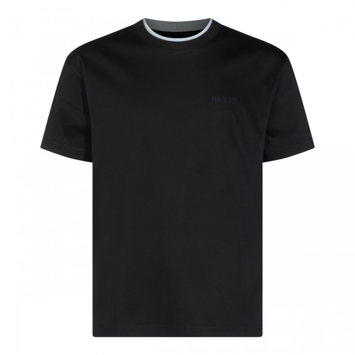 DARK BLUE COTTON T-SHIRT